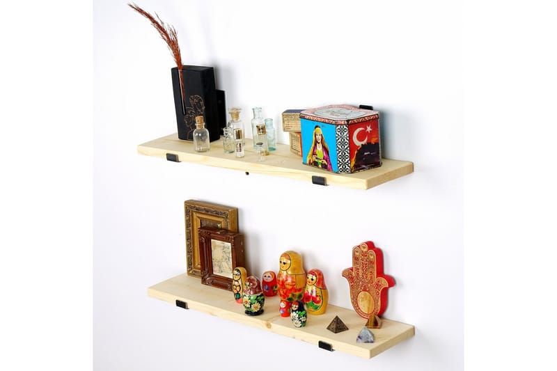 Wayte Vägghylla 60 cm - Svart/Ek - Förvaring - Hylla - Vägghylla