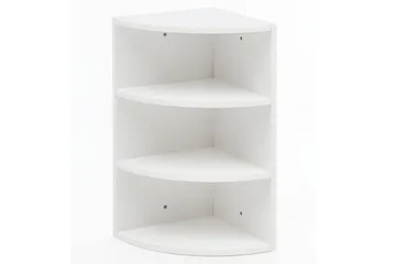 Vägghylla Wohnling melaminbelagd spånskiva, hörnhyllförvaring, modern stil Vit - Vit - Förvaring - Hylla - Hörnhylla