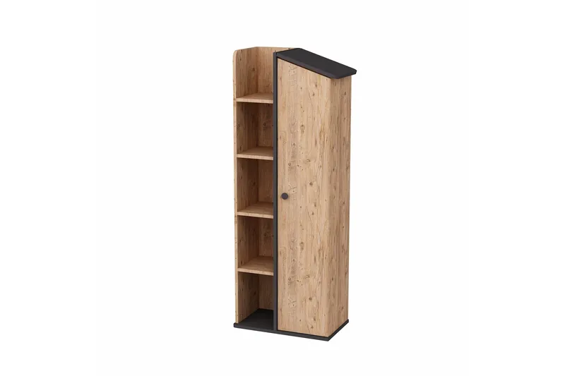 Valerin Bokhylla 60 cm, Brun/Antracit