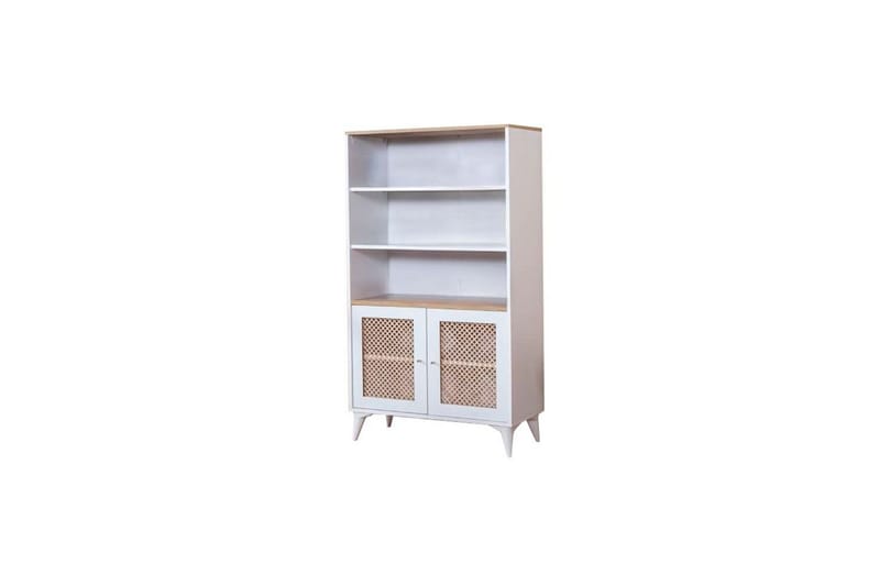 Velin Bokhylla 90 cm - Vit/Ljusfärgat trä - Förvaring - Hylla - Bokhylla