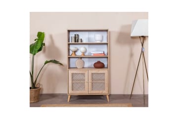 Velin Bokhylla 90 cm - Vit/Ljusfärgat trä - Förvaring - Hylla - Bokhylla