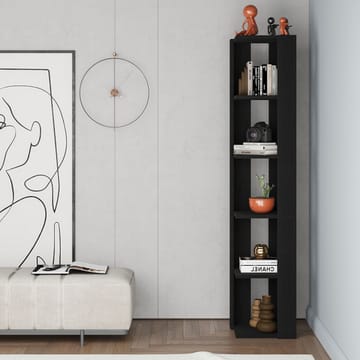 Verina Bokhylla 161 cm - Black Wood - Förvaring - Hylla - Hörnhylla