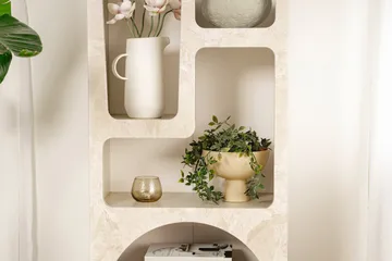 Wenus Bokhylla 60 cm - Travertine/Sandsten - Förvaring - Hylla - Bokhylla