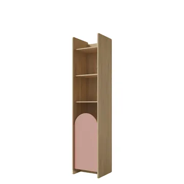 Zarek Bokhylla 44x198 cm - brun och rosa - Förvaring - Hylla - Bokhylla