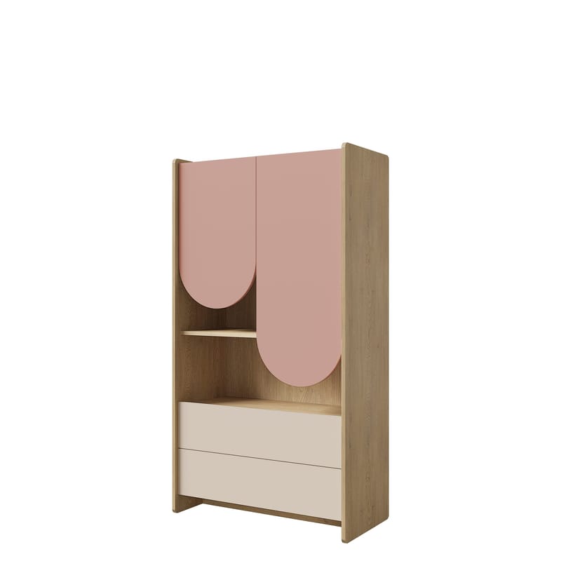 Zarek Bokhylla 84x151 cm - brun, rosa, beige - Förvaring - Hylla - Bokhylla