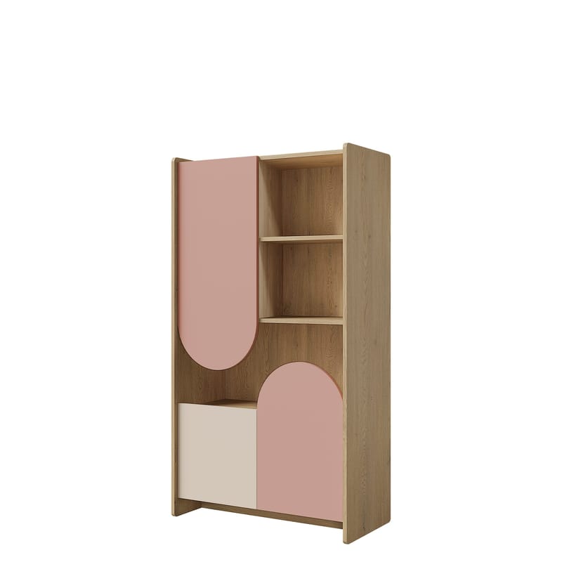 Zarek Bokhylla 84x151 cm - brun, rosa, beige - Förvaring - Hylla - Bokhylla