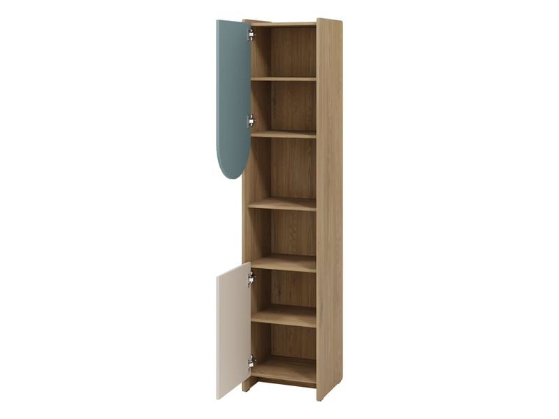 Zarek Smal Bokhylla 44 cm i Ek - Blå|Brun|Beige - Förvaring - Hylla - Bokhylla