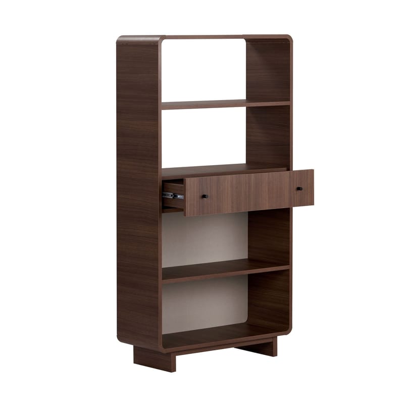 Zavio Bokhylla 78x153x34 cm - Valnöt - Förvaring - Hylla - Bokhylla