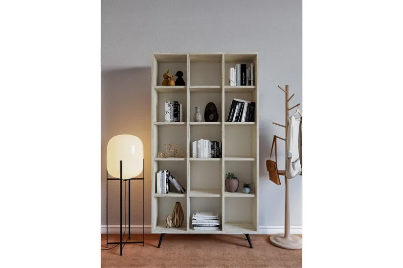 Zipa Bokhylla 100 cm - Beige - Förvaring - Hylla - Bokhylla