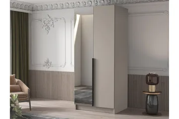 Julissa Garderob med Spegel 100 cm - Kashmir/Svart - Förvaring - Garderober & garderobssystem