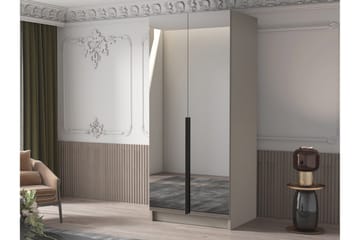 Julissa Garderob med Spegel 100 cm - Kashmir/Svart - Förvaring - Garderober & garderobssystem