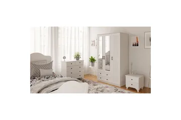 Kesra Garderobsskåp 105x184 cm - Matt Vit - Förvaring - Garderober & garderobssystem