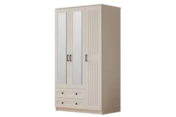 Kesra Garderobsskåp 105x184 cm - Matt Vit - Förvaring - Garderober & garderobssystem