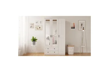 Kesra Garderobsskåp 105x184 cm - Matt Vit - Förvaring - Garderober & garderobssystem