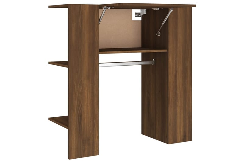 beBasic Hallskåp brun ek 97,5x37x99 cm konstruerat trä - Brown - Klädställning
