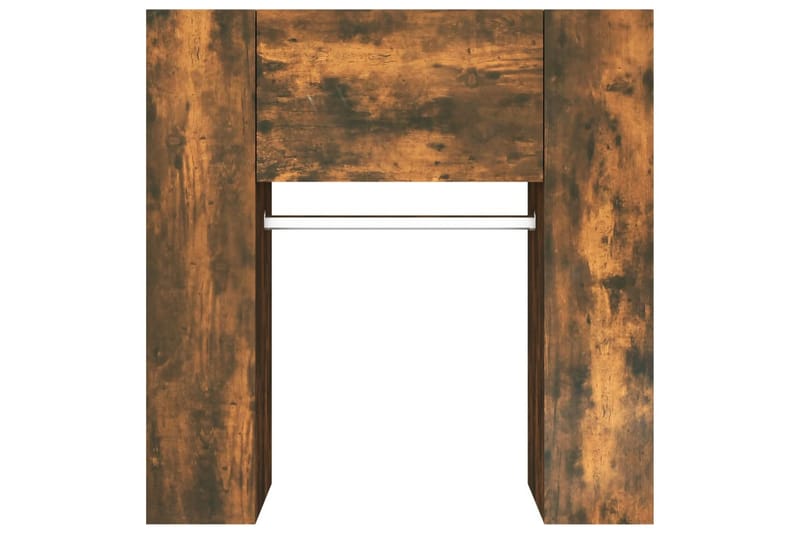 beBasic Hallskåp rökfärgad ek 97,5x37x99 cm konstruerat trä - Brown - Klädställning