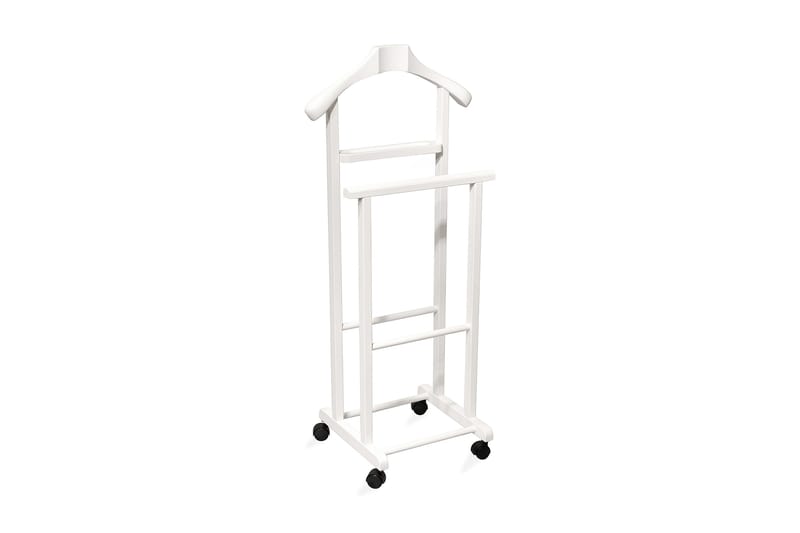 Herrbetjänt Jaq 48 cm - Vit - Förvaring - Klädförvaring - Klädhängare - Herrbetjänt