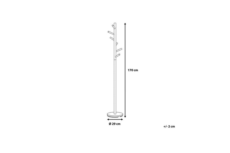Klädhängare Aubum Vit/ljust trä - Vit/ljust trä - Förvaring - Klädförvaring - Klädhängare - Klädställning