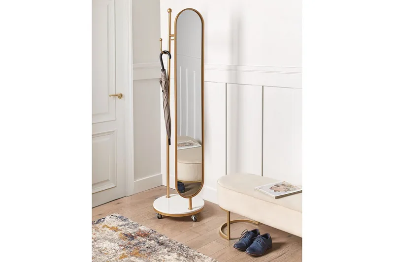 Klädhängare med spegel Lorena - Förvaring - Klädförvaring - Klädhängare - Klädställning