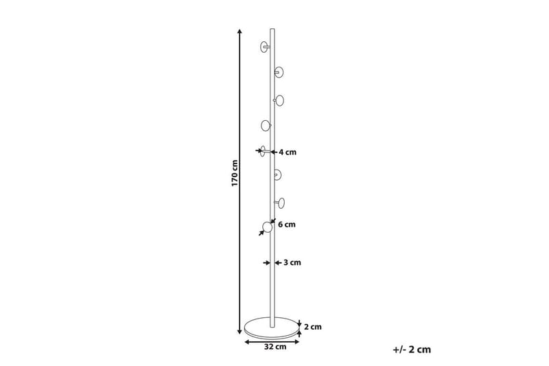 Klädhängare Notus Svart/Vit - Svart/Vit - Förvaring - Klädförvaring - Klädhängare - Klädställning