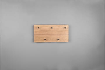 Klädhängare Samantha LED-belyst 40x20 cm Trä/Svart - Trä/Svart - Förvaring - Klädförvaring - Klädhängare - Krokar