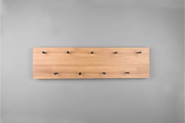 Klädhängare Samantha LED-belyst 75x30 cm Trä/Svart - Trä/Svart - Förvaring - Klädförvaring - Klädhängare - Krokar