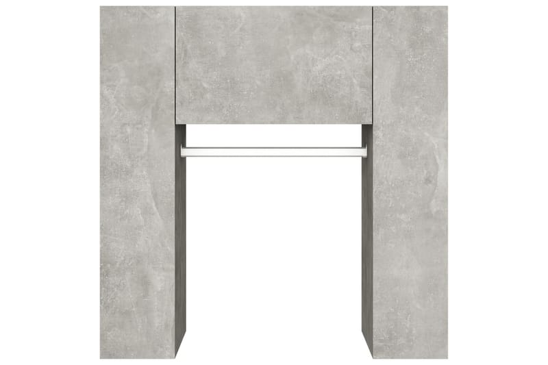 beBasic Hallskåp betonggrå 97,5x37x99 cm konstruerat trä - Grey - Klädställning