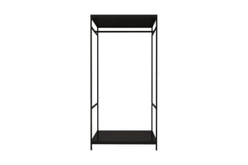 Garderob Zakkum 100x170 cm - Svart - Förvaring - Klädförvaring - Klädhängare - Klädställning