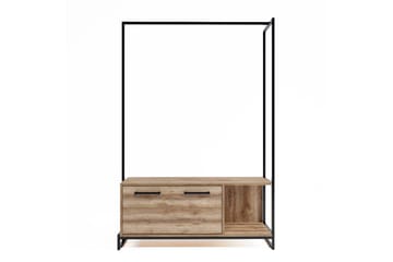 Garderob Zakkum 120x180 cm - Brun - Förvaring - Klädförvaring - Klädhängare - Klädställning