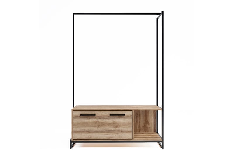 Garderob Zakkum 120x180 cm - Brun - Förvaring - Klädförvaring - Klädhängare - Klädställning