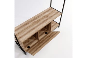Garderob Zakkum 120x180 cm - Brun - Förvaring - Klädförvaring - Klädhängare - Klädställning