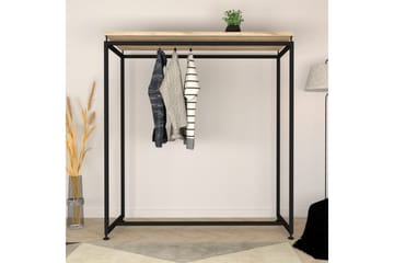Garderob Zakkum 150x170 cm - Svart - Förvaring - Klädförvaring - Klädhängare - Klädställning