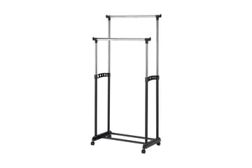 Klädställning Ponzana 83x43 cm - Svart/Silver - Förvaring - Klädförvaring - Klädhängare - Klädställning