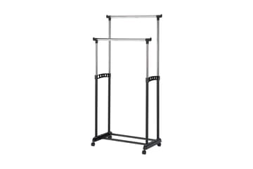 Novarina Klädställning 83x43 cm - Svart/Silver - Förvaring - Klädförvaring - Klädhängare - Klädställning