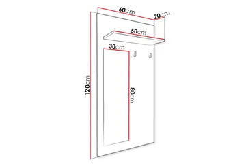 Cheshunt Klädhängare - Vit/Ek - Förvaring - Klädförvaring - Klädhängare - Krokar