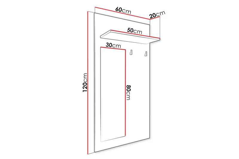 Cheshunt Klädhängare - Vit/Ek - Förvaring - Klädförvaring - Klädhängare - Krokar