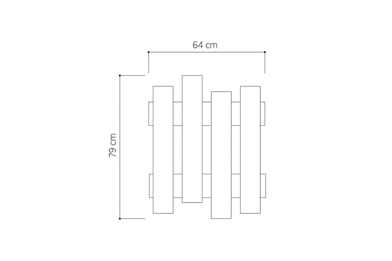 Decorta Klädhängare - Brun - Förvaring - Klädförvaring - Klädhängare - Krokar
