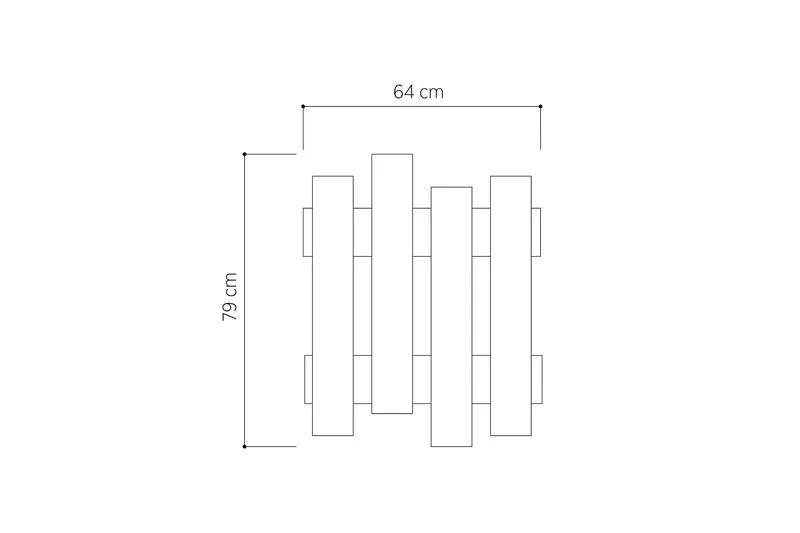 Decorta Klädhängare - Vit - Förvaring - Klädförvaring - Klädhängare - Krokar