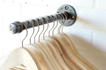 Evila Hängare Industriell - Svart - Förvaring - Klädförvaring - Klädhängare - Krokar