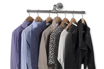 Evila Hängare Rör - Svart - Förvaring - Klädförvaring - Klädhängare - Krokar