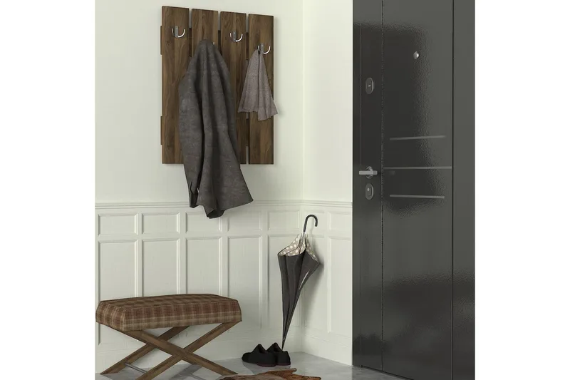 Furny Home Klädeshängare till Hall - Brun - Förvaring - Klädförvaring - Klädhängare - Krokar