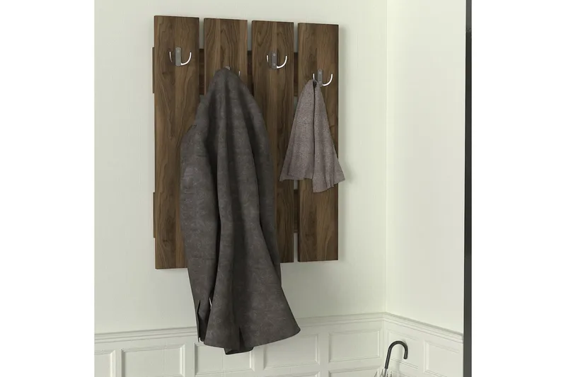 Furny Home Klädeshängare till Hall - Brun - Förvaring - Klädförvaring - Klädhängare - Krokar