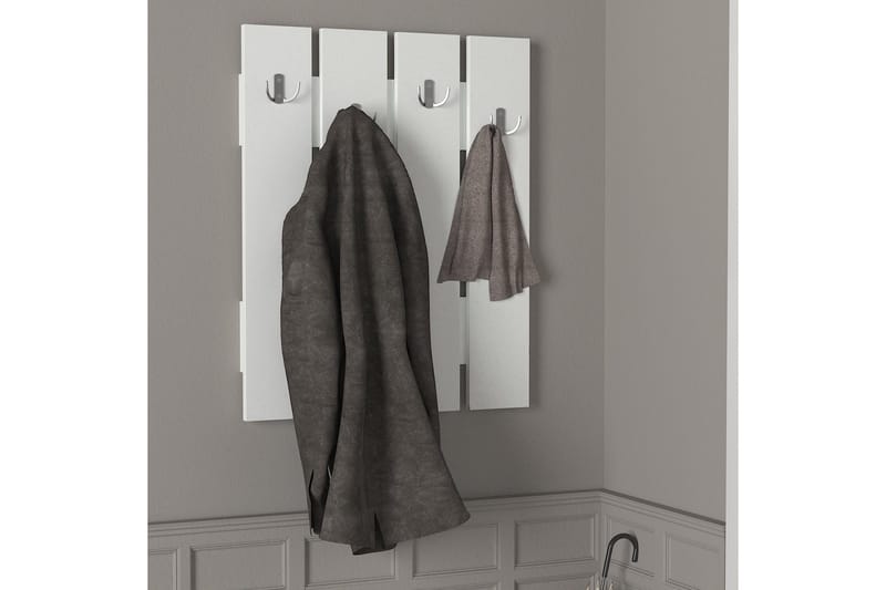 Furny Home Klädeshängare till Hall - Vit - Förvaring - Klädförvaring - Klädhängare - Krokar