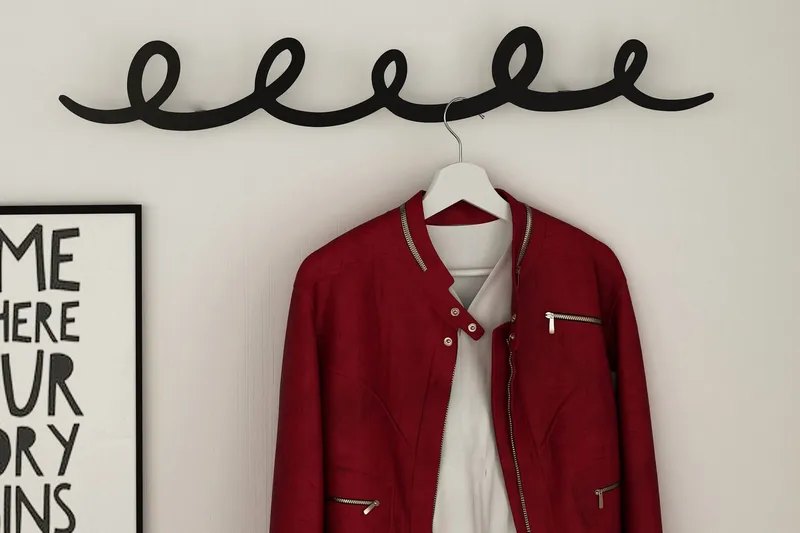 Homitis Klädeshängare - Svart - Förvaring - Klädförvaring - Klädhängare - Krokar