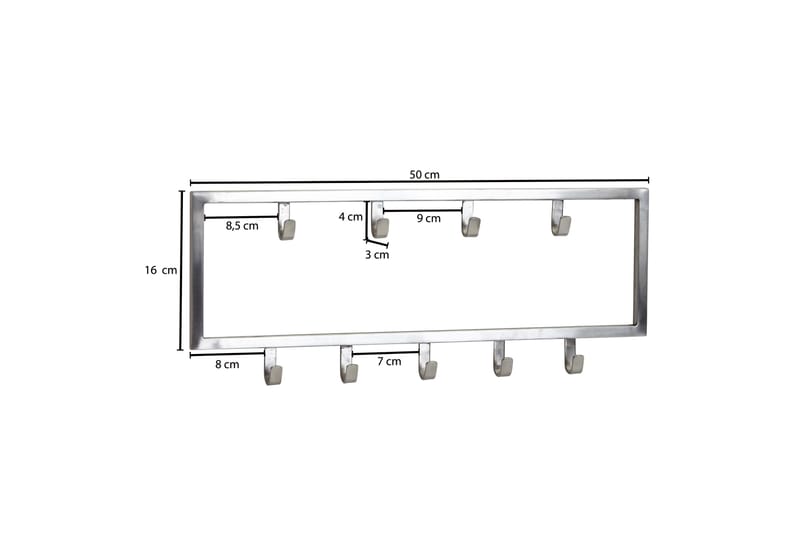 Klädkrok Mexus 50 cm - Silver - Förvaring - Klädförvaring - Klädhängare - Krokar