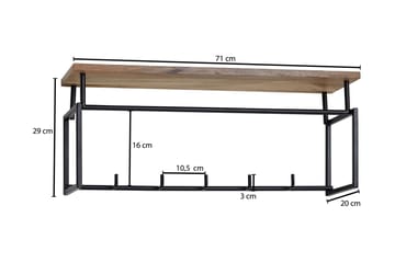 Klädkrok Mexus 71 cm - Brun - Förvaring - Klädförvaring - Klädhängare - Krokar