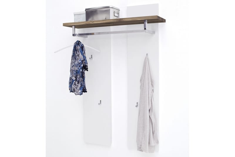 Romina Klädhängare - Trä/natur/Vit - Förvaring - Klädförvaring - Klädhängare - Krokar