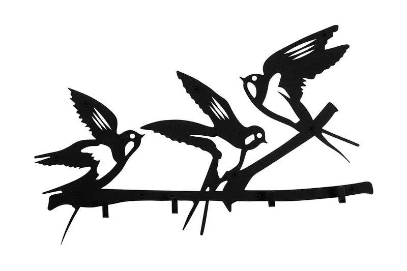 Salcuta Klädkrokar 52x32 cm, Svart