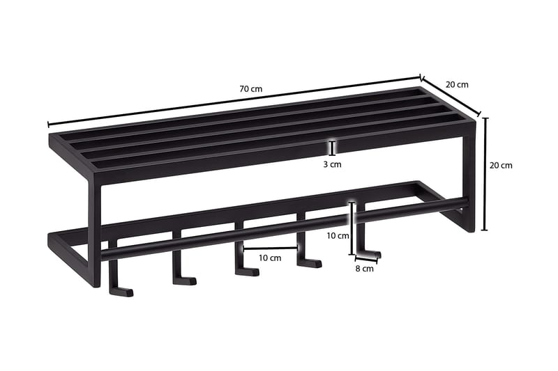 Seddik Klädkrok 70 cm - Inredning - Dekoration & inredningsdetaljer - Dekorbeslag - Beslag
