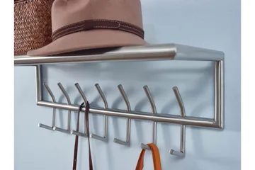 Seddik Klädkrok 75 cm - Silver - Förvaring - Klädförvaring - Klädhängare - Krokar